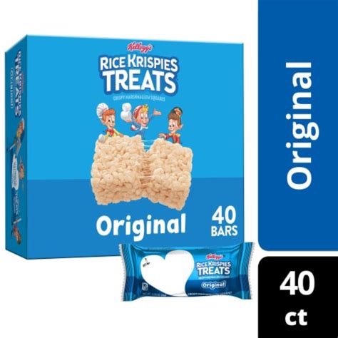 Rice Krispies Treats Original Marshmallow Snack Bars, 40 ct / 0.8 oz ...