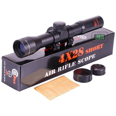 SMK 4x28 SHORT Air Rifle Scope + 11mm Dovetail Mount Telescopic Sight ...