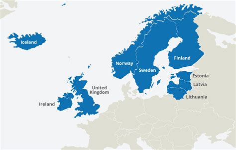 Map Of Northern Europe - Vicky Jermaine