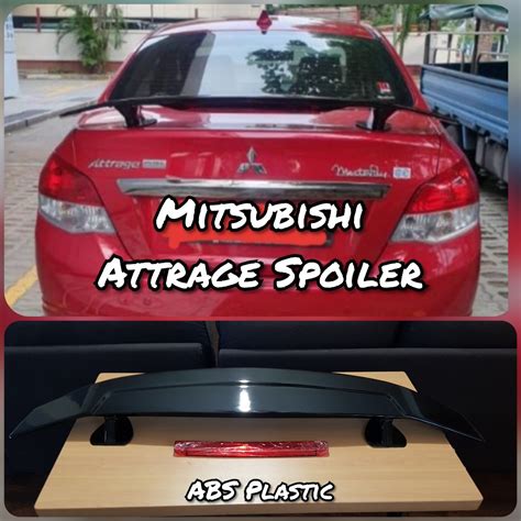 Mitsubishi Attrage Spoiler, Car Accessories, Accessories on Carousell