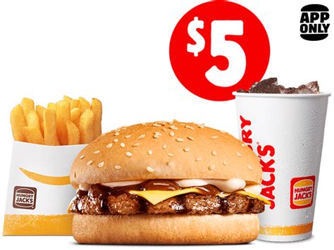 DEAL: Hungry Jack's - $5 Small BBQ Cheeseburger Meal Pickup via App ...