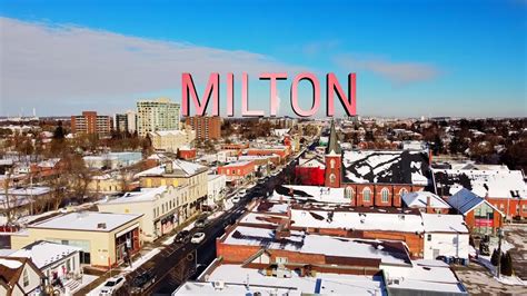 Explore MILTON Downtown || Aerial view || Milton Ontario || Canada ...