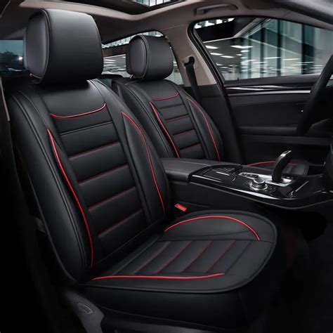 Leather car seat covers waterproof mat auto cushion car accessories for ...