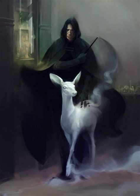 Severus Snape and his patronus #harrypotter | Arte harry potter, Harry ...