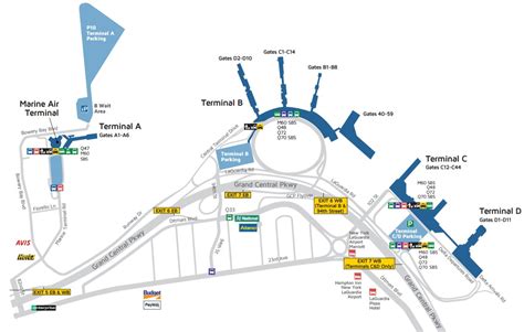 Lga Terminal C Map - Downtown Albany New York Map