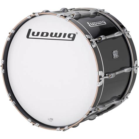 Ludwig Ultimate Marching Bass Drum - Black 30 in. | Musician's Friend