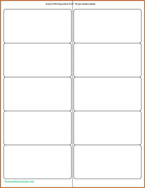 8 Labels Per Sheet Template Word