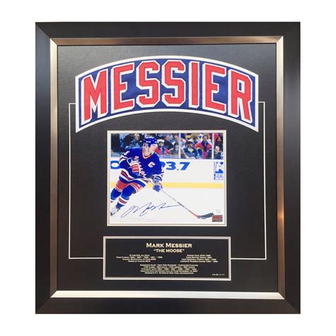 Mark Messier // Jersey Name Bar + Signed Photo // 11 Of 11 - Autograph ...