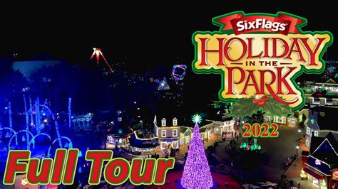 2022 Holiday in the Park at Six Flags Great Adventure | Full Tour - YouTube