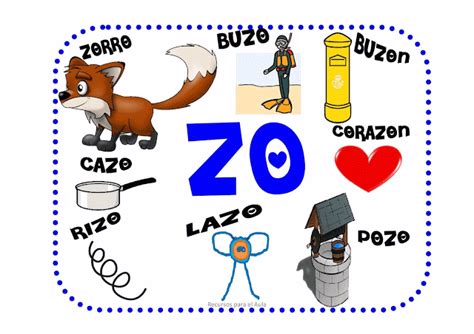 Maestra de Primaria: Za, zo, zu, ce, ci. Palabras Dual Language ...