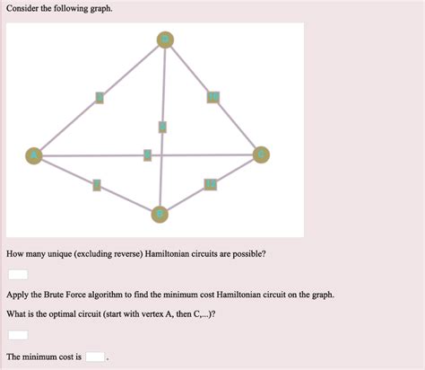 Consider the following graph. How many unique (excluding reverse ...