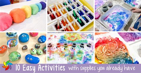 10 Easy Preschool Activities Using Supplies You Already Have