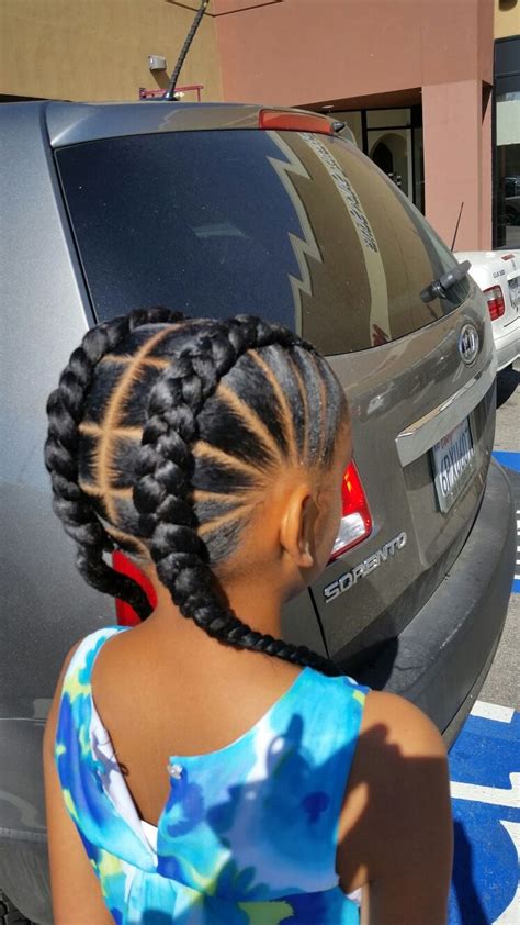 Double Cornrow Style For Daily Life - Braids Hairstyles for Black Kids