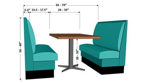 Restaurant Booth Dimensions | Booth Seating & Banquette Dimensions