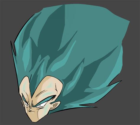 super saiyan blue Vegeta dbz style by unsharpenedPencil1 on DeviantArt