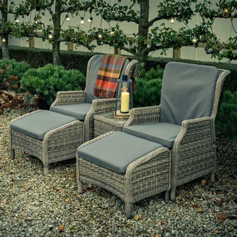 Burford Woven Garden Recliner Chair Set Garden Recliner Chairs, Garden ...