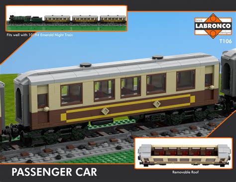 LEGO MOC T106 - Passenger Car (Emerald Night Train Expansion) by ...