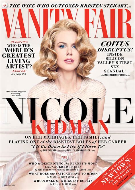 COVER - Vanity Fair - Nicole Kidman - Stéphane Marais - Makeup artist