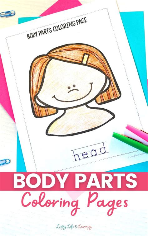 body parts coloring worksheet Kindergarten activities body parts ...