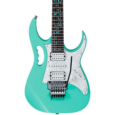 Ibanez JEM/UV Steve Vai Signature Electric Guitar Sea Foam Green | Music123