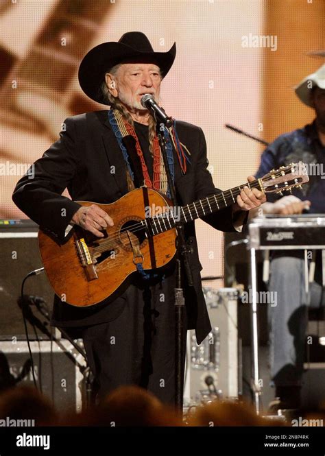 Willie Nelson performs during his tribute at the 46th Annual Country ...