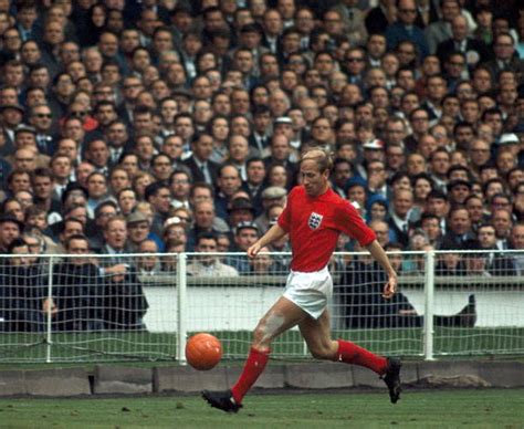 Bobby Charlton of England in action in the 1966 World Cup Final ...