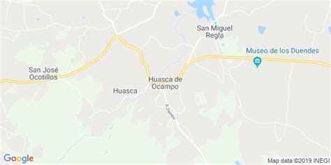 Mapa de Huasca De Ocampo, Hidalgo - Mapa de Mexico