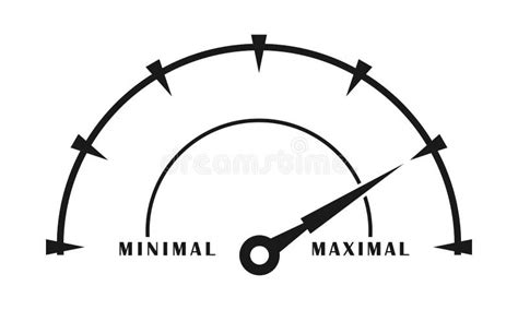 Simple Elegant Speedometer Vector Design Stock Vector - Illustration of ...