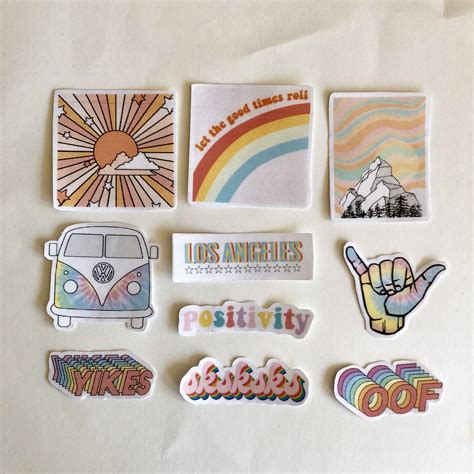 Rainbow Aesthetic Waterproof Stickers / Laptop Stickers Vsco - Etsy UK