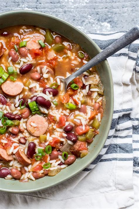 Andouille Sausage with Red Beans and Rice | Sausage dishes, Sausage ...