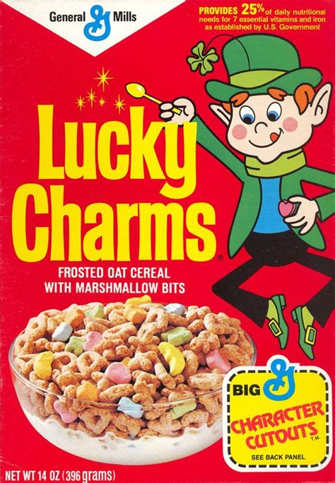 I had a glass container full of Lucky Charms at the cereal bar at my ...