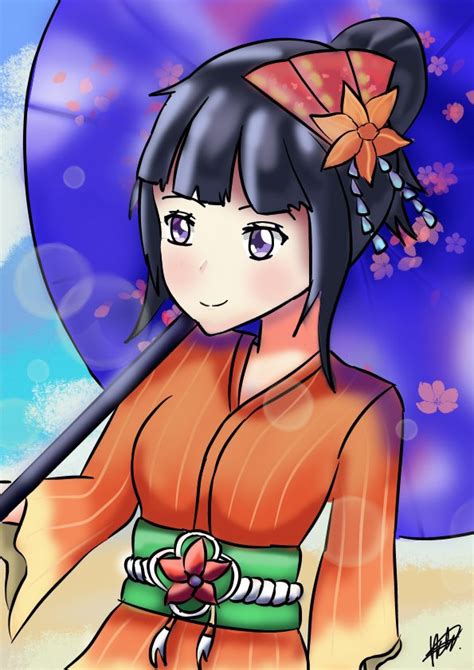 Kagura Summer festival skin fanart Edit: Thank you for the feature ️ ...