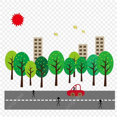 Highway Cartoon Clipart Transparent PNG Hd, Cartoon City Cartoon ...