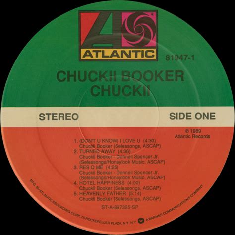 Chuckii Booker – Chuckii | Vinyl Album Covers.com