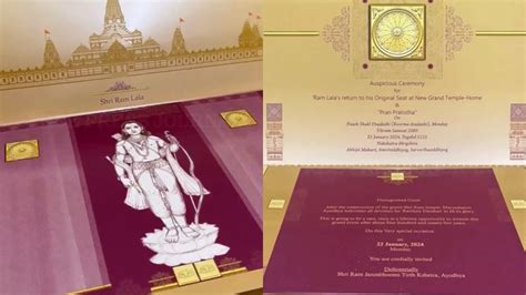 What's inside Ayodhya Ram Mandir's invitation kit - All details here ...