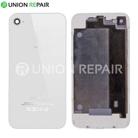 Replacement For iPhone 4 Back Cover with Frame White