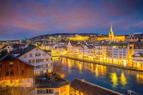 Cityscape of downtown Zurich in Switzerland 1309650 Stock Photo at Vecteezy