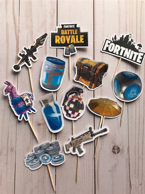 Printable Fortnite Cupcake Toppers 0F6