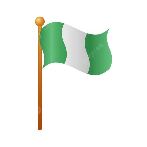 Nigeria Flag, Nigeria, Flag, Nigeria Flag Waving PNG and Vector with ...