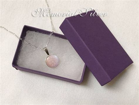 CREMATION NECKLACE Pet Ashes Jewelry Tiny Round Pendant 925 Sterling ...