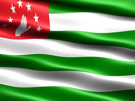 Abkhazia flag stock illustrationer. Illustration av patriot - 8318727