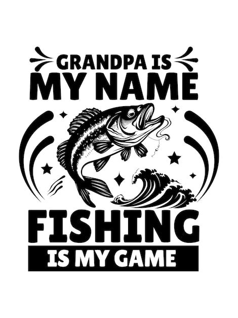 Premium Vector | Fishing quotes t shirt design template