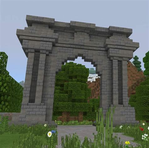 minecraft stone archway | Minecraft castle, Minecraft castle blueprints ...