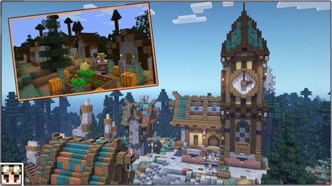 Minecraft Steampunk Village Transformation - YouTube