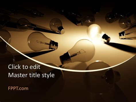 Free Lamps PowerPoint Template - Free PowerPoint Templates