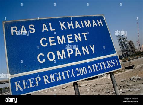 Cement Quarry works Ras Al Khaimah UAE Cementation Stock Photo - Alamy