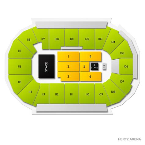 Hertz Arena Seating Chart View From My Seat