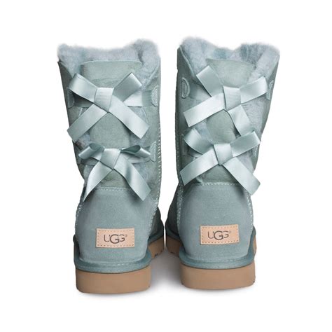 UGG Bailey Bow II Sea Green Boots - Women's – MyCozyBoots