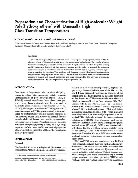 (PDF) Preparation and characterization of high molecular weight poly ...