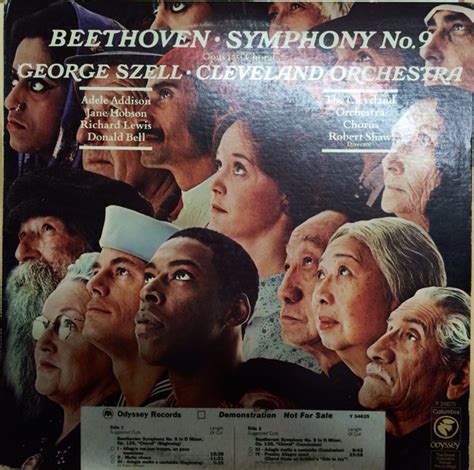 Symphony no. 9 by Ludwig Van Beethoven, George Szell, The Cleveland ...